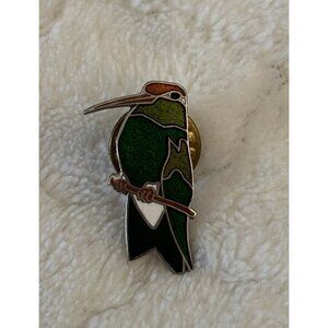 Enamel Hummingbird Collectible Lapel Hat Pin VTG Colorful Nature